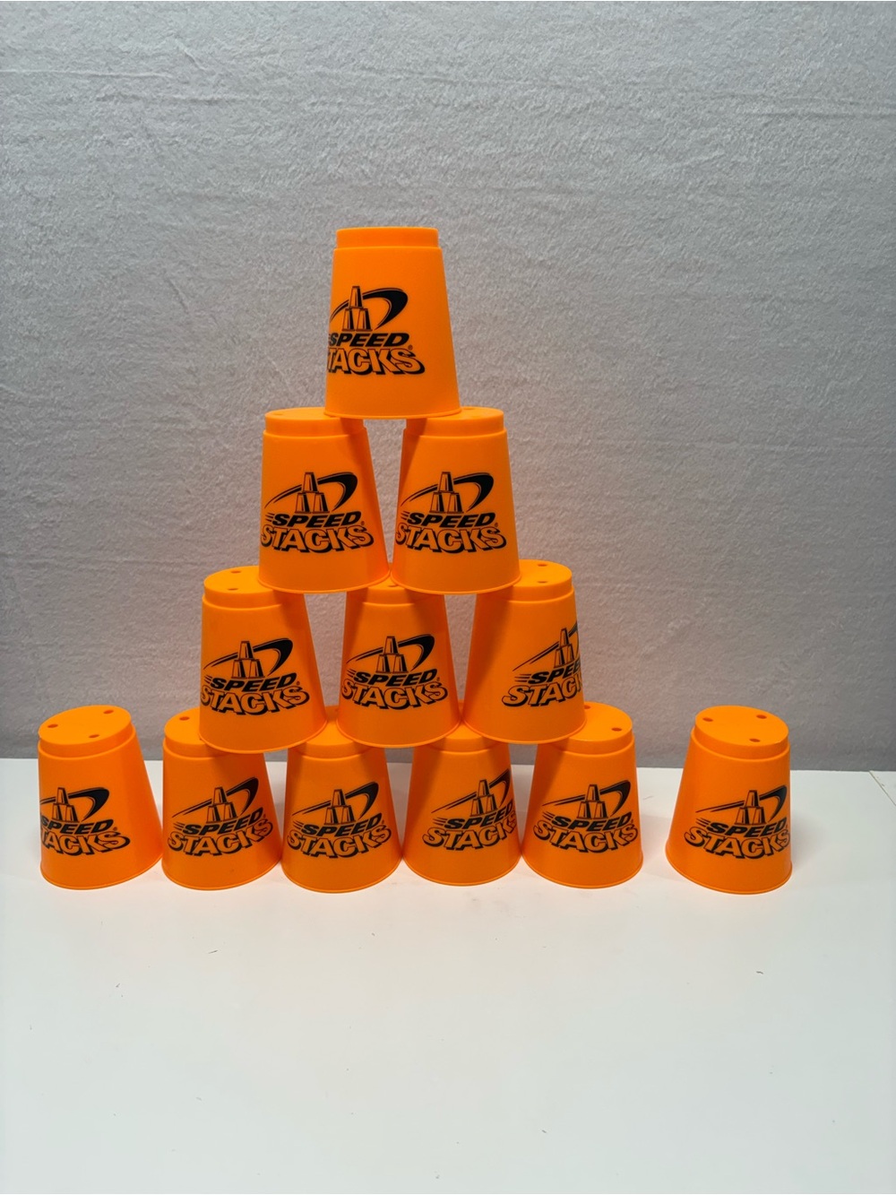 Orange Cup Set - Bright Orange Stacking Cups